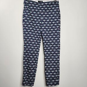 J.Crew Martie Slim Ankle Cropped Pants elephant print Womens 2
